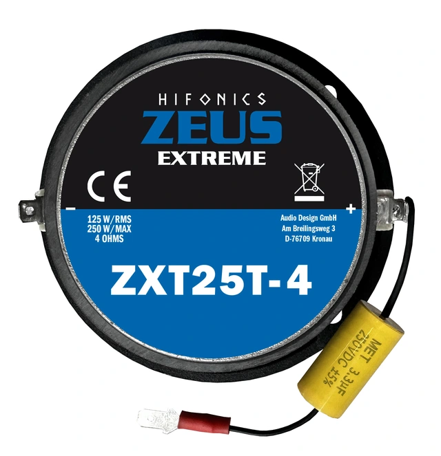 HiFonics ZXT25T-4 – Horndiskant | Bilradiospesialisten AS