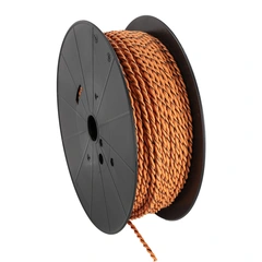 ACV Installasjonskabel, 2x2.5mm2 2,5mm2, Oransje/Oransje-sort, tvunnet