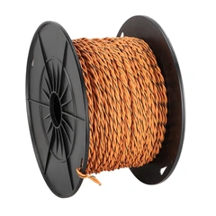 ACV Installasjonskabel, 2x0.75mm2 0,75mm2, Oransje/Oransje-sort, tvunnet
