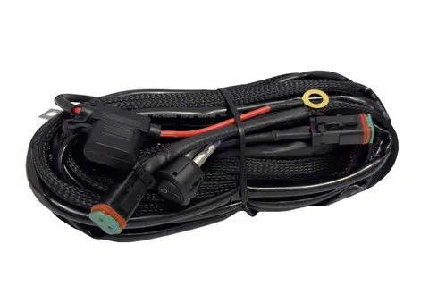 VP kabelsett til to lamper DT 2-pin 12V, 3M kabel, 80Amp, m/bryter