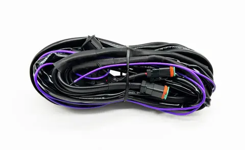 VP kabelsett til fire lamper DT 2-pin 12V, 3M kabel, 80Amp, 400W