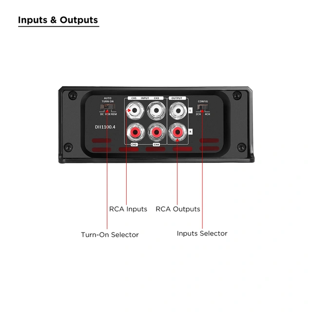 Recoil Audio DDII1100.4 4-kanals forst. 4x270W RMS, 2Ohm 