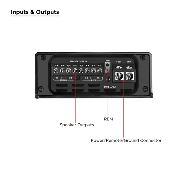 Recoil Audio DDII1100.4 4-kanals forst. 4x270W RMS, 2Ohm 
