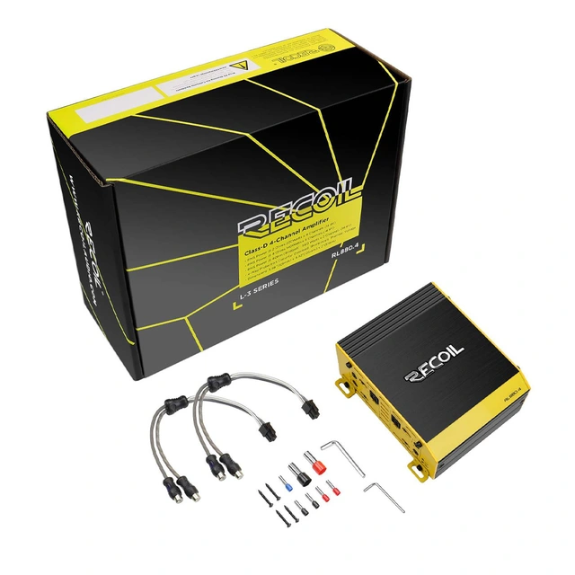 Recoil Audio RL880.4 4-kanals forst. 4x220W RMS, 2Ohm 