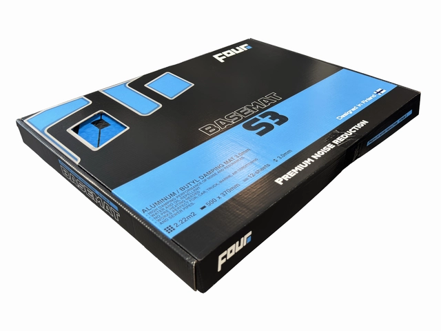 FOUR S3-BaseMat dempematter 2,22m², 3,0 mm, 12stk (500 x 370) 