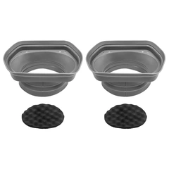 Recoil Akustisk høyttalerbaffel - 6x8" Justerbar, forbedrer mellomtone. 2 stk