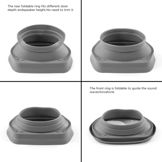 Recoil Akustisk høyttalerbaffel - 6x8" Justerbar, forbedrer mellomtone. 2 stk 