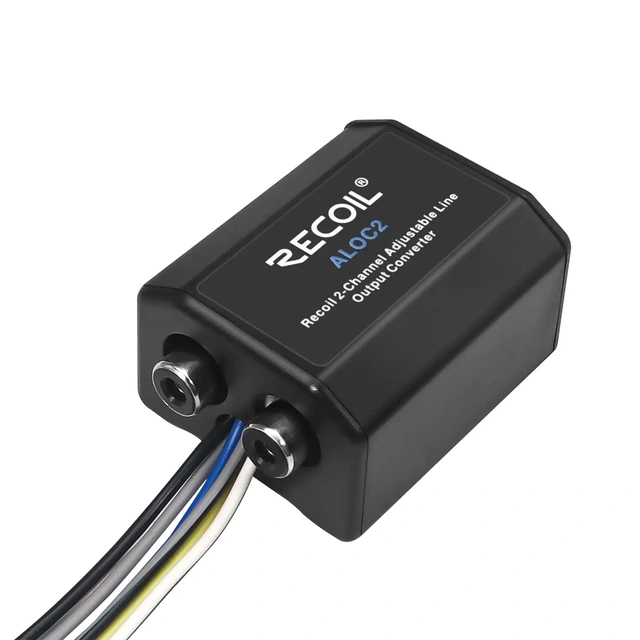 Recoil høy-lav nivå adapter Justerbar, 2-kanals 