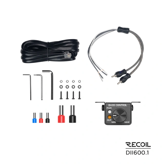 Recoil Audio DDII600.1 monoforsterker 700W RMS, 1 Ohm, Klasse-D 