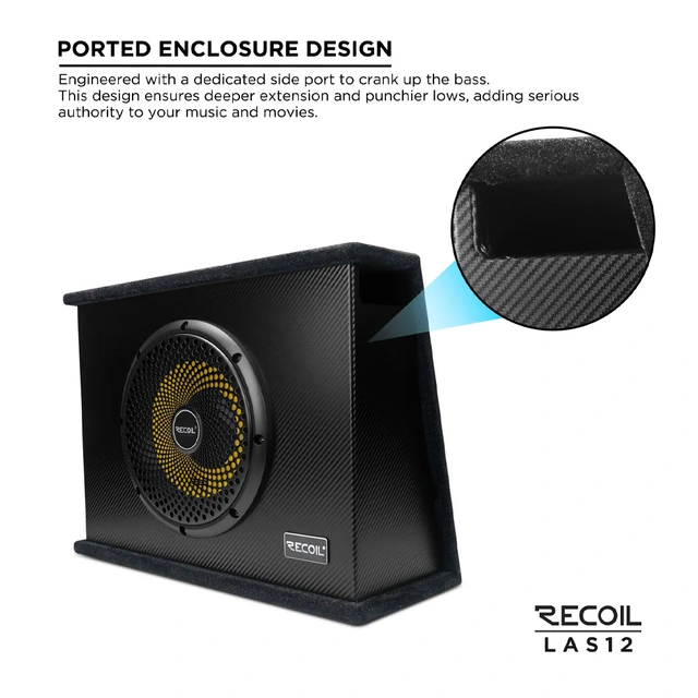 Recoil LAS12 aktiv subwoofer 12" subwoofer, 200W RMS, bassremote 