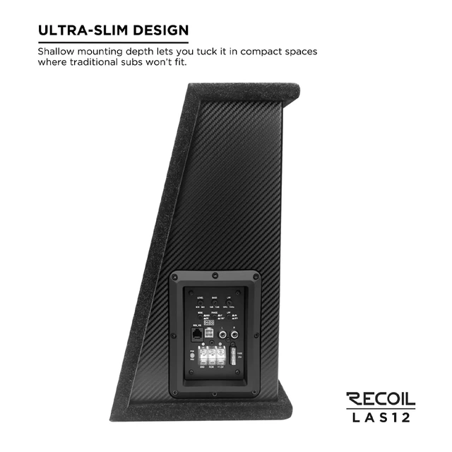 Recoil LAS12 aktiv subwoofer 12" subwoofer, 200W RMS, bassremote 