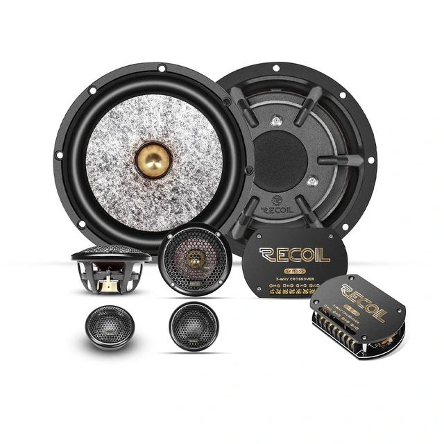 Recoil SAM265 3-veis komponentsett 6,5", 65W RMS, 130W Maks, Level 1 Serie 