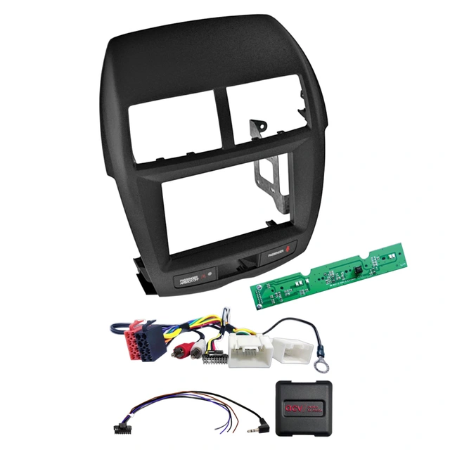 2-DIN monteringssett - komplett Mitsubishi ASX (2010-2014) u/Rockford 