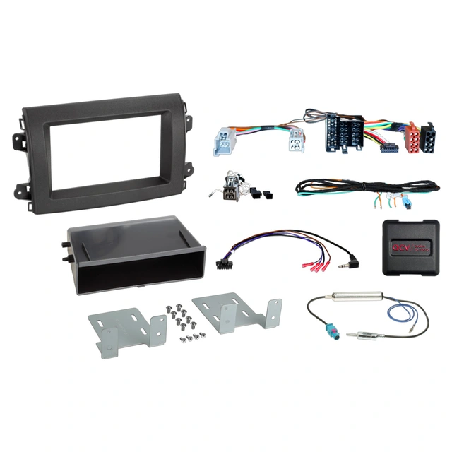 1-DIN monteringssett - komplett Ducato/Jumper/Boxer (2022-->) u/radio 