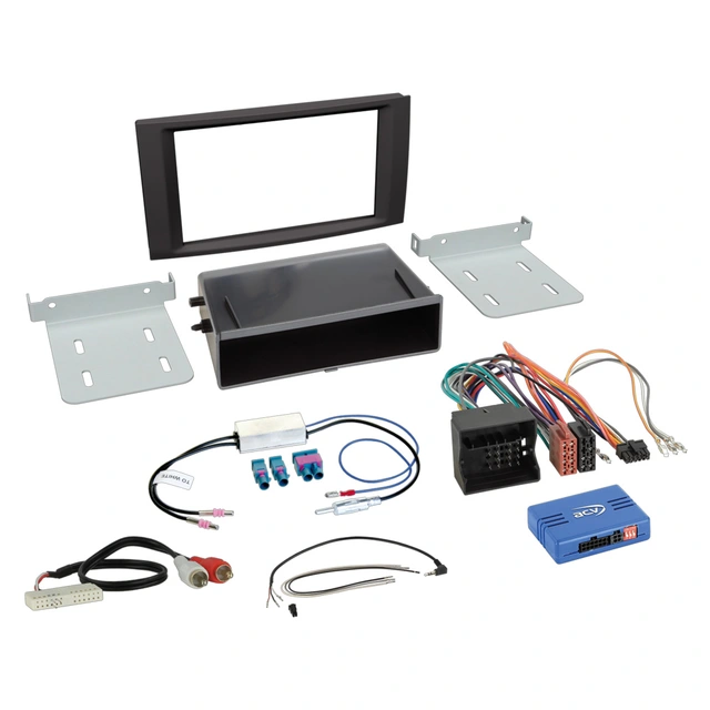 1-DIN/2-DIN monteringssett - komplett VW T5/Touareg (2003-2015) 