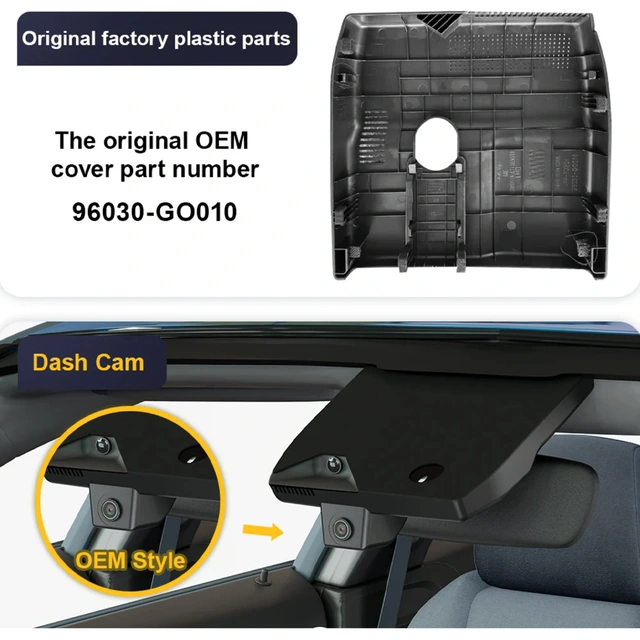 FITCAMX Integrert 4K Dashcam (foran+bak) Hyundai Ioniq 9 (2025 ->) 