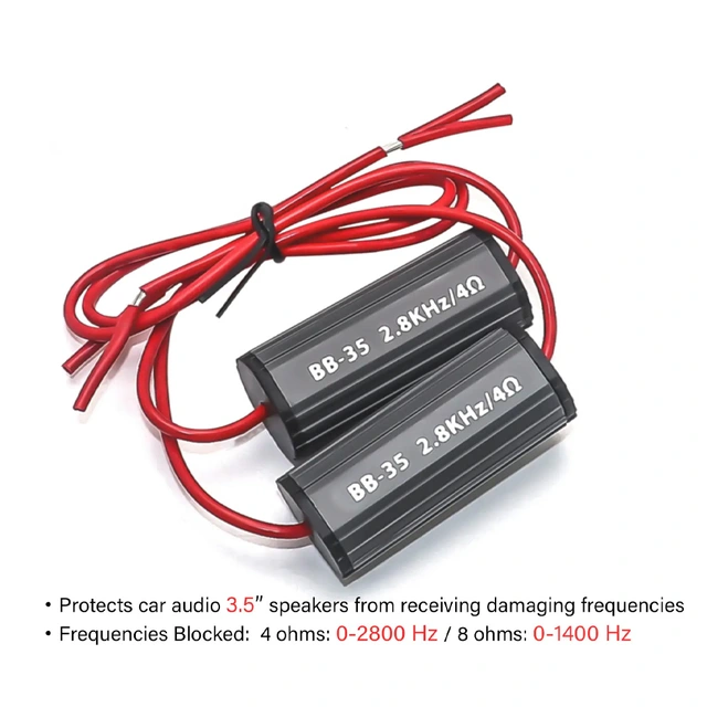 Recoil Høypassfilter/Bass Blocker For 3,5" høyttalere 