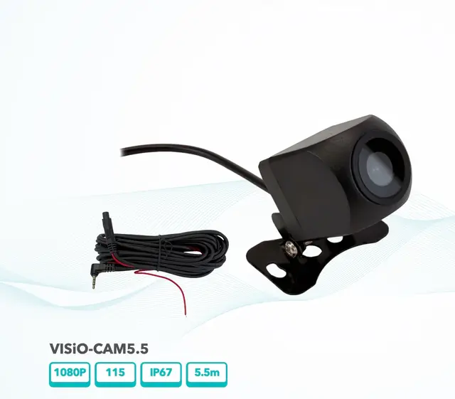 VISiO-CAM5.5 ryggekamera (AHD 1080p) AHD, 5,5 meter kabel, 115° synsvinkel 