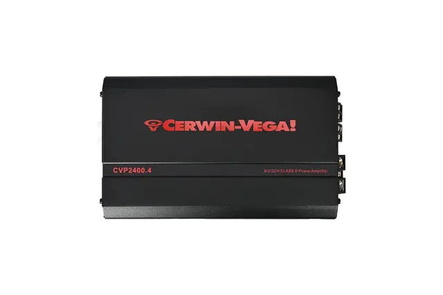 Cerwin Vega CVP2400.4 4-kanalsforsterker CVP-serien, 4x210W RMS i 2 Ohm 