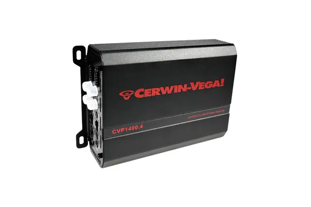 Cerwin Vega CVP1400.4 4-kanalsforsterker CVP-serien, 4x140W RMS i 2 Ohm 