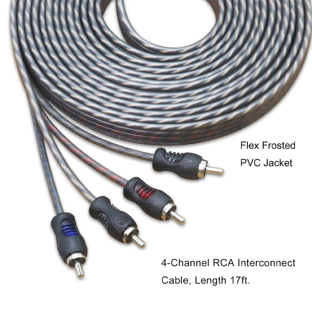 Recoil Echo RCA-kabel 5,1 Meter, OFC, 4-kanals 