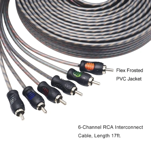 Recoil Echo RCA-kabel 5,1 Meter, OFC, 6-kanals 