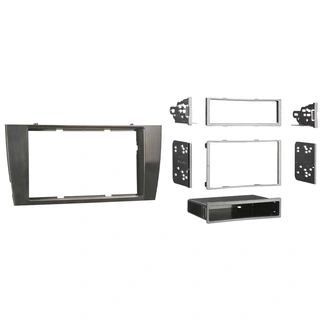 Metra 1-DIN/2-DIN monteringsramme X-Type/S-Type (2001-2009) u/Navi - Grå