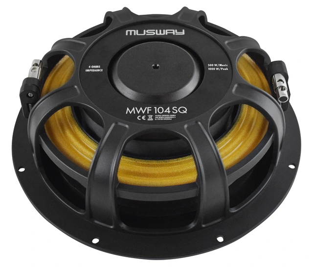 MUSWAY MWF10SQ 10" Slim SQ subwoofer 500W RMS, 1000W Maks, 4 Ohm 