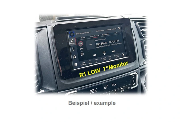 Navlinkz Ryggekamera (AHD 720P) Fiat Ducato (2022->) m/7" Uconnect 