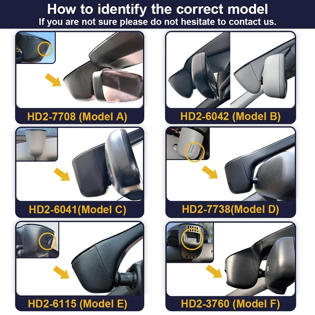 FITCAMX Integrert 4K Dashcam (foran+bak) Audi (2016 -->) Model F Sort 