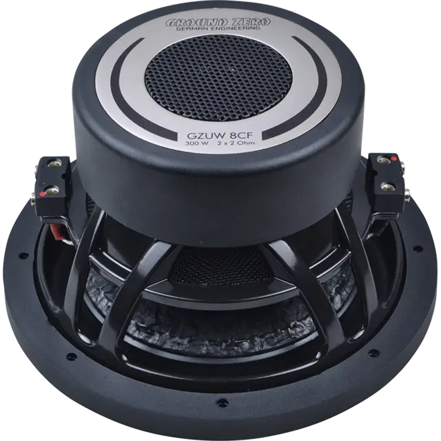 Ground Zero GZUW 8CF 8" subwoofer 8", 300W RMS, 2x2 Ohm 