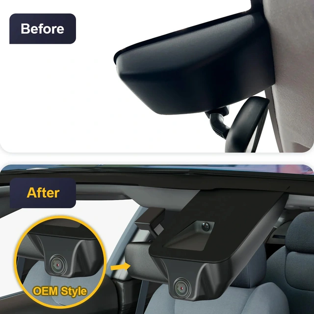 FITCAMX Integrert Plug & Play 4K Dashcam Toyota Hilux (2021-2025) 