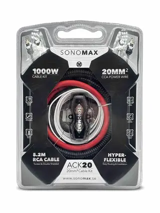 SonoMAX kabelsett 20mm2 20mm², CCA
