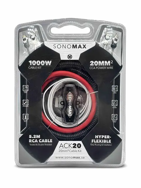 SonoMAX kabelsett 20mm2 20mm², CCA 