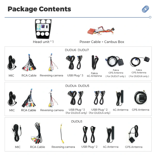 DUDU multimediaspiller med 9,5" skjerm Mazda 6 (2002-2007) "Flush montering" 