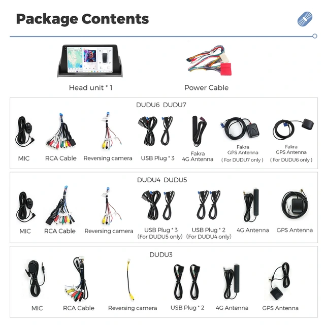 DUDU multimediaspiller med 9,5" skjerm Mazda 6 (2002-2007) "Topp-montering" 