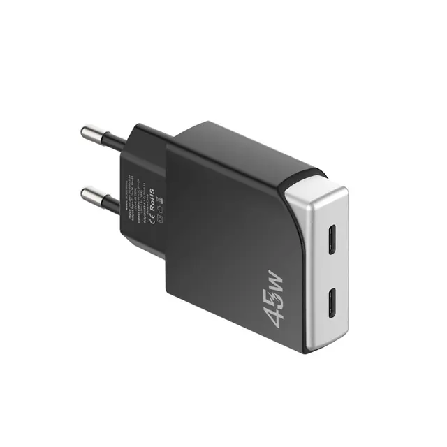 ConnectED Phone hjemmelader 45W, 2 x USB Type-C 