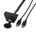 RetroSound USB skjøteledning - Sort For infelling, 1,35 meter
