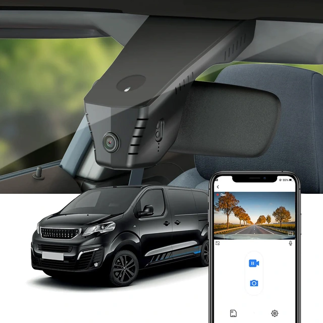 FITCAMX Integrert 4K Dashcam (foran+bak) ProAce/Expert/Jumpy/Vivaro (2016-2024) 