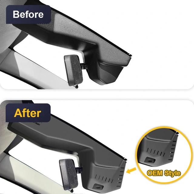 FITCAMX Integrert 4K Dashcam (foran) Proace City/Berlingo/Partner (2019-2023) 