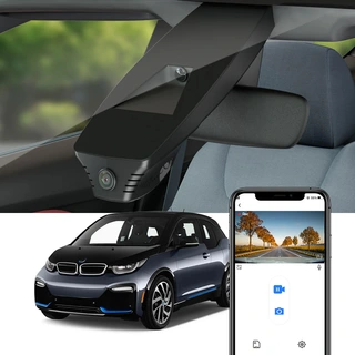 FITCAMX Integrert 4K Dashcam (foran+bak) BMW i3 (2018-2022) "9508"