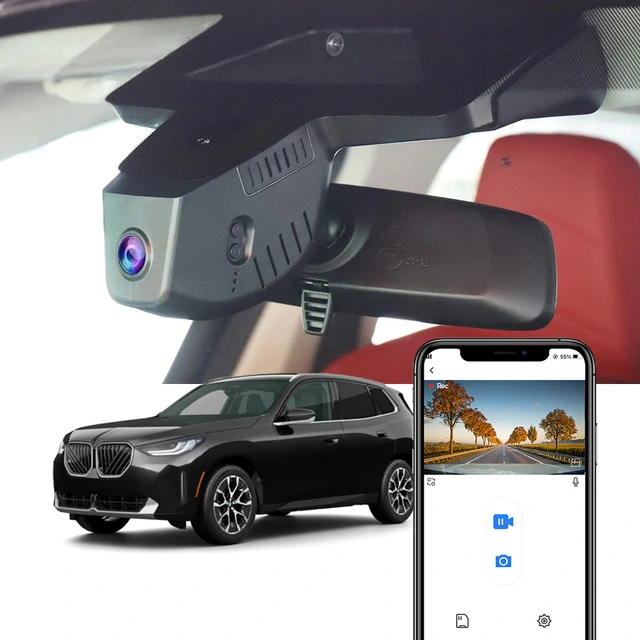 FITCAMX Integrert 4K Dashcam (foran+bak) BMW X3 (2025-->) 