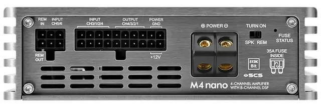 Musway M4nano 4-kanals forst. m/DSP 8-kanals DSP, 400W RMS 