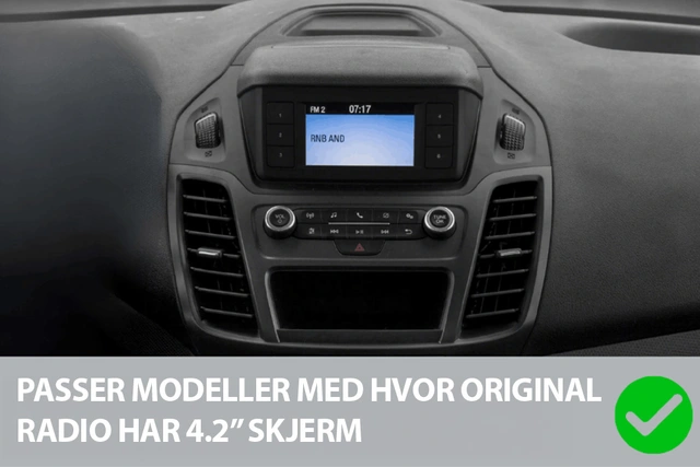 2-DIN monteringssett - komplett Transit Connect (2019-2024) m/4,2" skj. 
