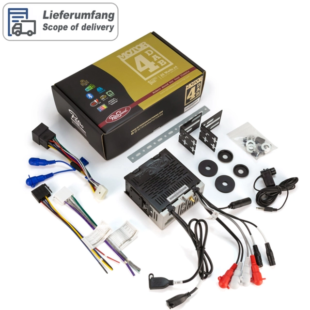 RetroSound MOTOR-4DAB DAB/BT/2xUSB/3xRCA/RGB/App støtte 