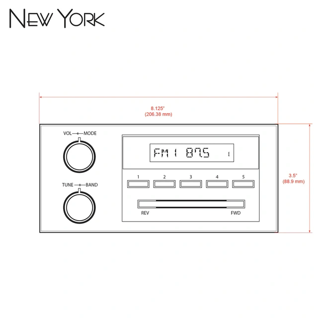 RetroSound New York DAB+ RetroRadio GM (1988-1996) 