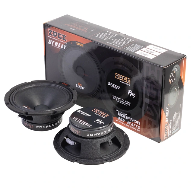 Edge Street SPL 8" mellomtone 225W RMS, 98 dB, 4 Ohm, Pris per par 