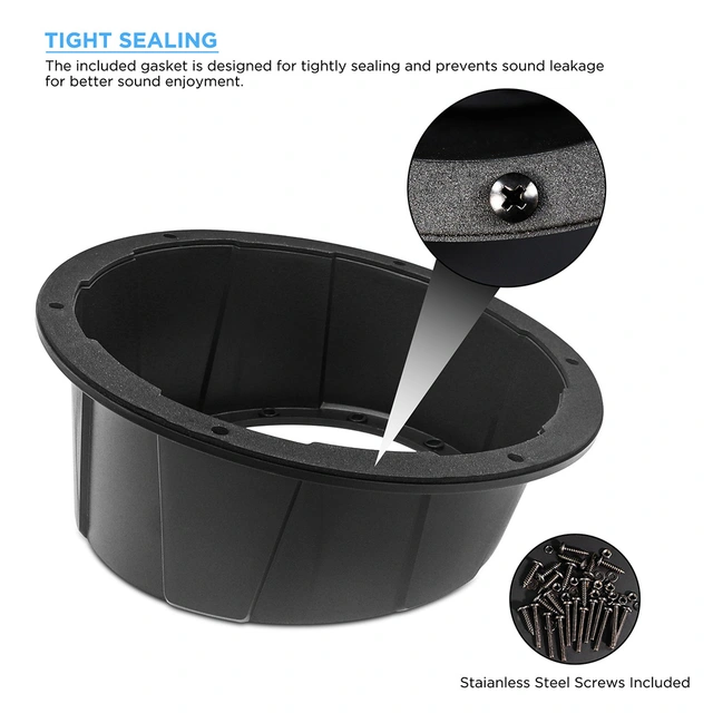 Recoil USP65-B - 6,5" Avstandsringer Sort, Plast, Pris per par 