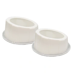 Recoil USP65-W - 6,5" Avstandsringer Hvit, Plast, Pris per par