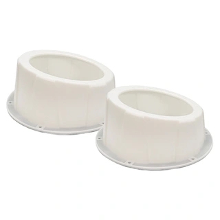 Recoil USP65-W - 6,5" Avstandsringer Hvit, Plast, Pris per par